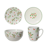 Kitchen Goods Porcelain Dinner Set of 16 Pieces - Leaf and Berry Pattern